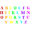 ABC Alphabet Geschenkidee Regenbogen Grundschule