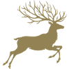 Reindeer Silhouette Deer Antlers Christmas