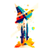 Vue de l’espace / Fusée 02