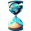 Earth in Hourglass - Environmental Awareness