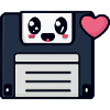 Cute Floppy Disk, kawaii!