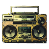Goldener Ghettoblaster