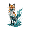 Fox Standing in Tranquil Waters