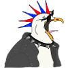 Punk Seagull Leather Jacket Sunglasses