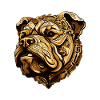 Bulldog Dog Head Animal