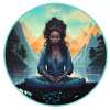 Meditation, Woman, Nature, Mountains, Lake