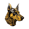 Doberman Dog Head Animal