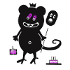 Kids Birthday Monster Balloon Congratulations