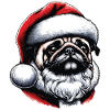 Christmas Santa Pug