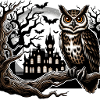 Owl Halloween and Haunted Castle