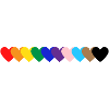 LGBTQI Hearts | Love | Pride