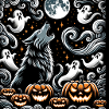 Wolf und Halloween