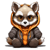 Raccoon - Kawaii Style