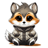 Raccoon - Kawaii Style