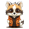 Raccoon - Kawaii Style