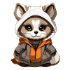 Raccoon - Kawaii Style