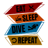 Eat Sleep Dive Repeat Shirt