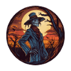 Épouvantail prêt pour Halloween