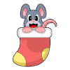 Mouse Christmas Christmas Socks