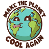 Citation d'humour écologique planète chibi
