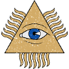 All-Seeing Eye - Pyramid Triangle