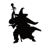 Magician Wizard Silhouettes Design