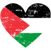 Palæstina Flag Heart