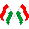 Two flags Hungary