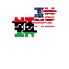 Libye, États-Unis, drapeau, américain, libyen