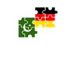 Pakistan Allemagne Drapeau Allemand Pakistanais