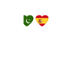 Pakistan Espagne Heartbeat Flag Pakistanais