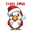 I Hate Christmas Funny Bird