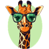 Girafe à lunettes