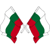 Deux drapeaux Bulgarie