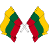 Two flags of Lithuania crossed