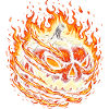 Halloween Pumpkin on Fire