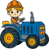 Traktor Junge Kinder
