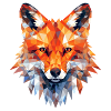 Fuchs Polygon Füchse Wald Polarfuchs Tier