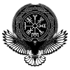 Eagle with Vegvisir symbol