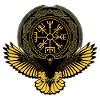 Eagle with Vegvisir symbol