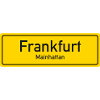 Frankfurt place name sign Germany