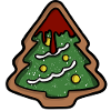 Bloody Christmas Tree Cookies