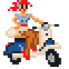pixel pinup: scooter