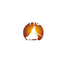 Samurai in front of sunset