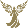 Angel Silhouette Christmas Halo