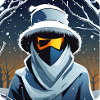 Cool Spooky Ghost with Glasses