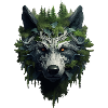 Wolf aus dem Wald