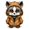 Raccoon - Kawaii Style