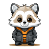 Raccoon - Kawaii Style