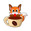Fuchs Kaffee Tasse